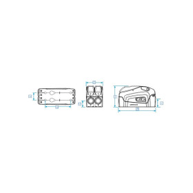 LEWMAR Bloqueur DC1 | Triple Bloqueur DC1 triple ø 6 à 12 mm LEWMAR | Accastillage pour bateau