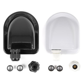 EM Passe fil étanche KP |1 ou 2 câbles Passe-fil étanche EM KP pour 1 ou 2 câbles | Étanchéité électrique pour camping-car, bateau et van | noir ou blanc