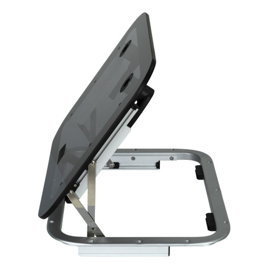 Panneau Ultra Low Profile Lewmar sans poignées extérieures | Ouverture avec clé de nable | Vue de côté ouvert