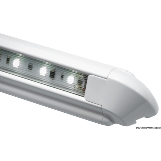 Rail plafonnier LED étanche Labcraft | rail LED étanche 12/24 V pour bateau, van et camping-car