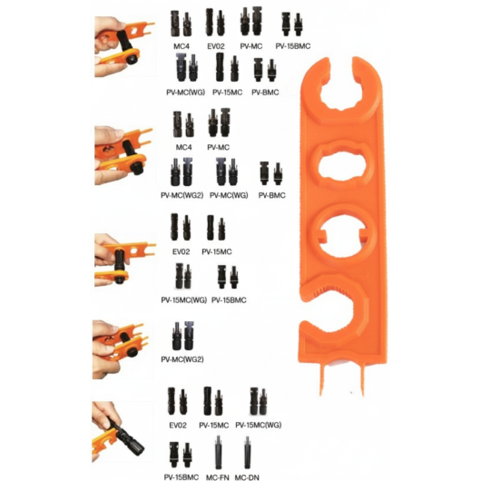 CARBEST Clé connecteurs solaire type MC4