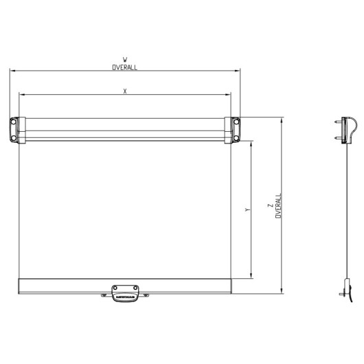 Store Portlight Shade pour hublot Lewmar | Occultant pour hublot et baie | Dimensions