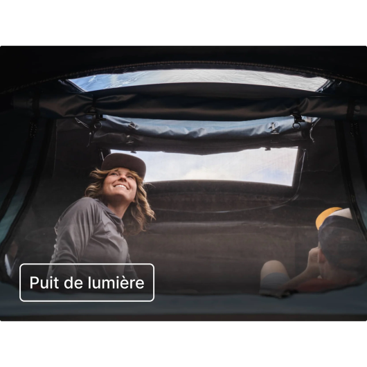 Tente de toit familiale pour 4 personnes Lite XL de TentBox | Road trip en voiture | H2R Equipements