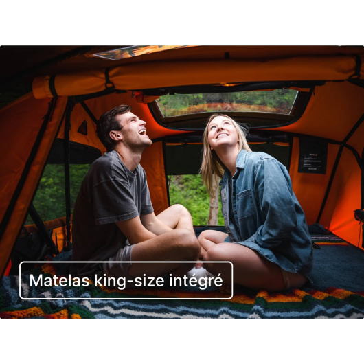 Tente de toit familiale pour 4 personnes Lite XL de TentBox | Road trip en voiture | H2R Equipements