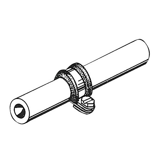 OSCULATI Colliers de fixation inox et caoutchouc | Boîte de 10