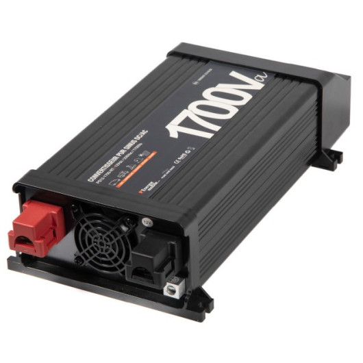 Convertisseur sinusoïdal DC-AC PS-RT 1700 VA Energie Mobile | 12/230 V avec relais transfert et inition | connexion 12 V DC