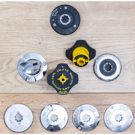 Raccord de nable Clic & Fill pour remplissage d'eau | Nable | Vue dessus et dessous
