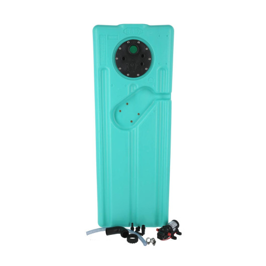 Réservoir de 107 L CAN-SB avec pompe 12V | Kit eau potable pour bateau, van et fourgon aménagé | Pompe démontée