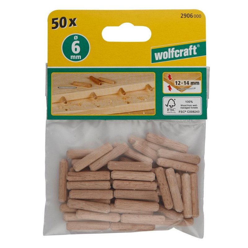 wolfcraft Dowel Pro Kit gabarit de cheville + bloc de perçage