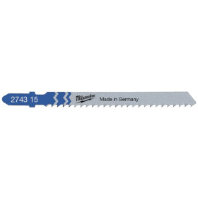 Pack 5 lames scie sauteuse Milwaukee | Découpe tôle et aluminium pour aménagement van et fourgon | emballage