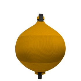 FENDERTEX Pare-battage sphérique | Jaune Pare-battage sphérique Fendertex jaune | Défense pour protection coque bateau