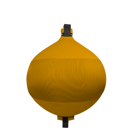 Pare-battage sphérique Fendertex jaune | Défense pour protection coque bateau