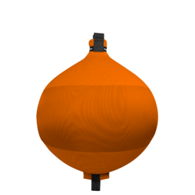 FENDERTEX Pare-battage sphérique | Orange Pare-battage sphérique Fendertex orange | Défense pour protection coque bateau