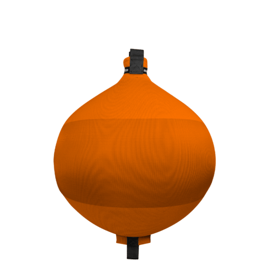 Pare-battage sphérique Fendertex orange | Défense pour protection coque bateau