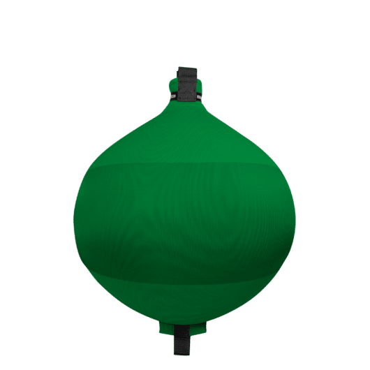 Pare-battage sphérique Fendertex vert | Défense pour protection coque bateau