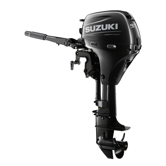 Moteur Suzuki DF9.9A Hors-bord de 9.9 CV avec arbre court ou long | Moteur thermique | Vue de 3/4