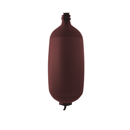 Pare-battage cylindrique Fendertex bordeaux | Défense textile pour protection coque bateau