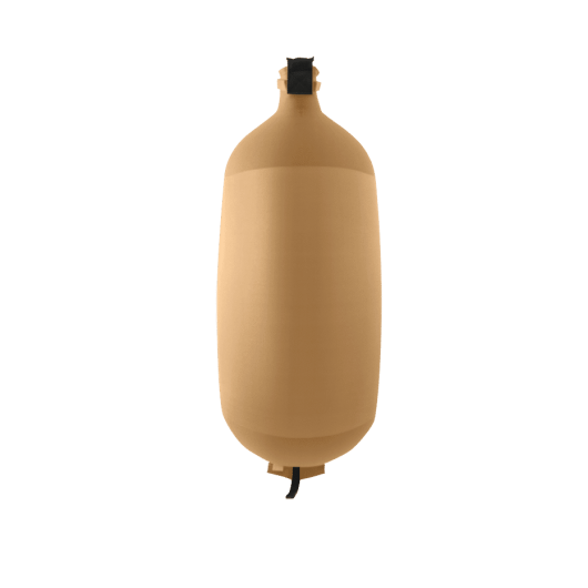 Pare-battage cylindrique Fendertex beige | Défense textile pour protection coque bateau