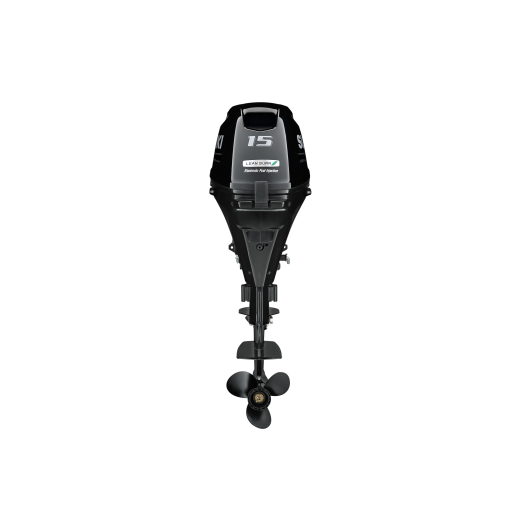 Moteur Hors-Bord SUZUKI DF15A de 5 CV avec arbre court ou long | Moteur thermique | Vue de derrière