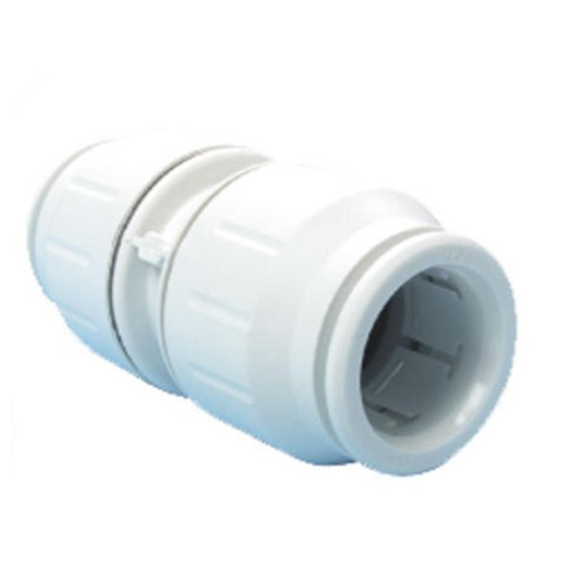 Raccord femelle-femelle PER ø15mm John Guest Speedfit | pour eau en van, bateau, caravane | blanc