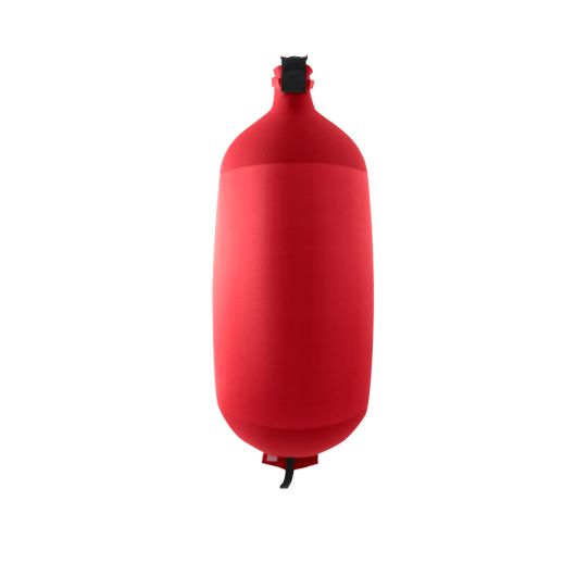 Pare-battage cylindrique Fendertex rouge | Défense textile pour protection coque bateau