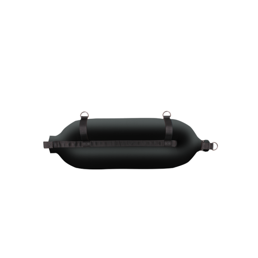 Pare-battage tubulaire Fendertex noir | Défense textile pour protection coque bateau