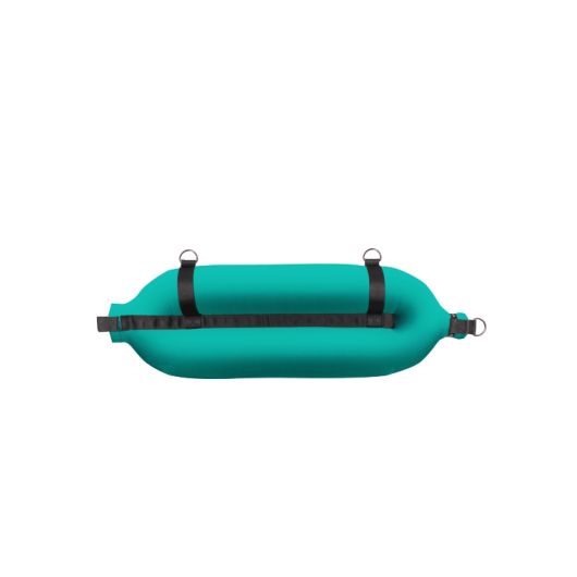 Pare-battage tubulaire Fendertex turquoise | Défense textile pour protection coque bateau