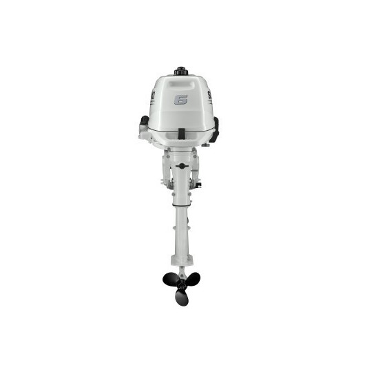 Moteur Hors-Bord 6 CV SUZUKI Blanc DF6A avec arbre court ou long | Moteur thermique | Vue de derrière