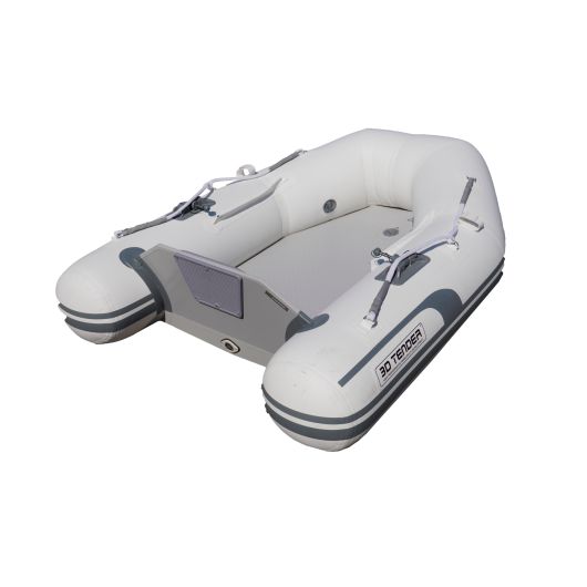 Annexe gonflable 3D Tender Superlight Twin Air 160 | Annexe à fond gonflable blanche vue arrière