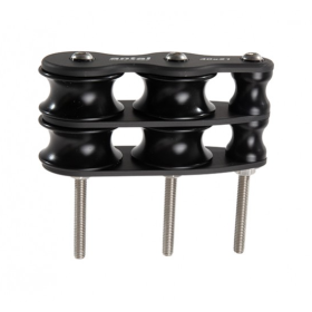ANTAL Boite à réas Ø 40 mm double Organizer double Ø 40 mm Antal | Boite à réas, poulie plat-pont & renvoi bateau | 2 x 3 réas