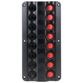 Tableau électrique Wave Osculati 8 interrupteurs | pour réseau 12V DC en van, fourgon et bateau