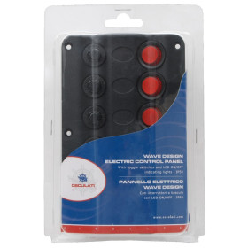 Tableau Wave 4 circuits Osculati | Panneau électrique 12V compact pour van, fourgon et bateau