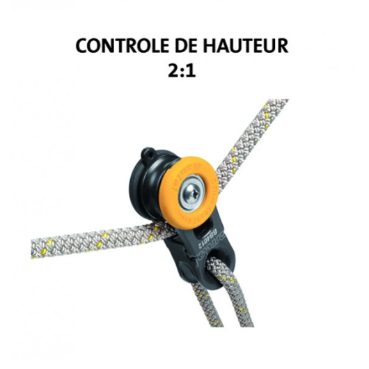 Poulie de Barber ouvrante ANTAL | Poulie à billes | accastillage bateau pour réglage voile d'avant