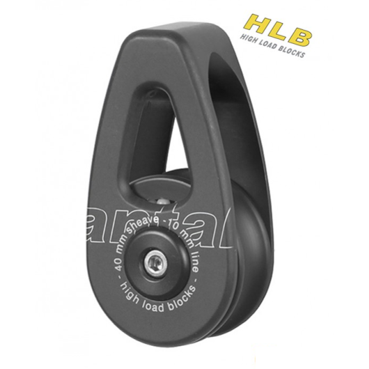 Poulie forte charge Antal pour palans accastillage qualité bateau | Poulie à billes | 40 mm