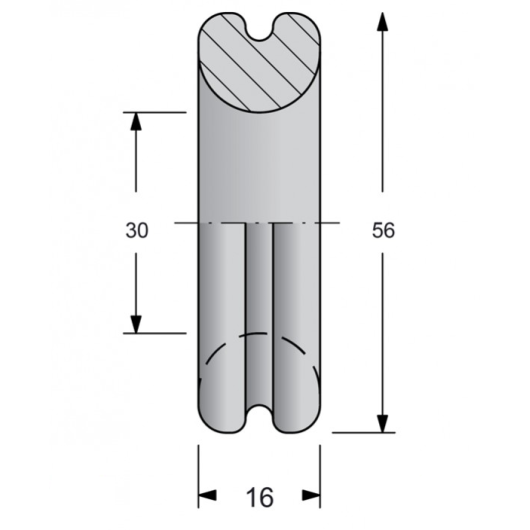 Anneau plein faible friction Antal | Anneau faible friction | Accastillage forte charge voilier dimensions