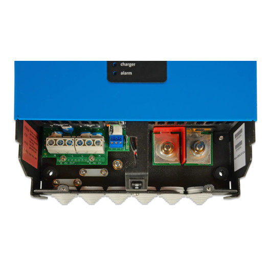 MultiPlus 12/2000/80 Victron | Convertisseur-chargeur de batterie 12V pour camping-car, van et bateau | connexion vue de dessus
