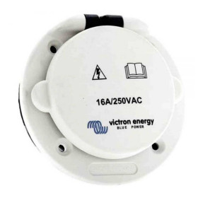 Socle de connexion AC 16A avec couvercle plastique blanc | Compatible Victron & Ratio