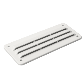 TREM Grille d'aération 35 cm² | 230 x 80 mm Grille de ventilation rectangulaire 35 cm² pour VASP, finition blanche vue de côté