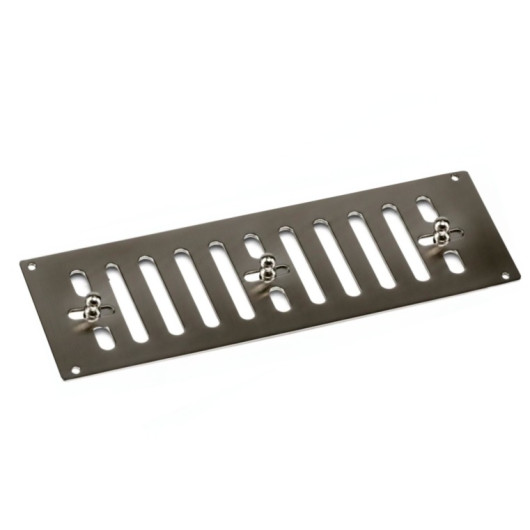 OSCULATI Grille rectangulaire à fermeture inox pour van ou bateau avec ou sans moustiquaire vue du dessus