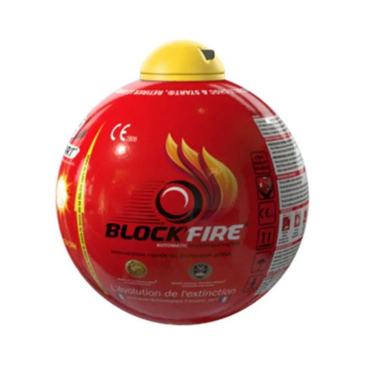 Block'Fire boule anti feu | extincteur voiture, fourgon, van, camping-car et bateau