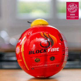 Block'Fire boule anti feu | extincteur voiture, fourgon, van, camping-car et bateau