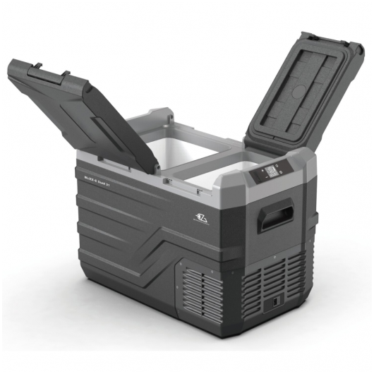 Glacière à compression Blizz-E Dual Eza 31 L | Camping en voiture, road trip en van aménagé et camping-car | double zone