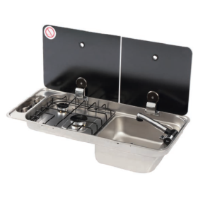 CAN Combiné 2 feux | RECONDITIONNE Combiné Can évier reconditionné et 2 feux | Combiné plan de cuisson et évier | FL1401