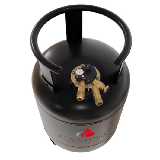 Kit complet réservoir GPL 15 L Campko | Spécial van aménagé | bouteille vue de haut