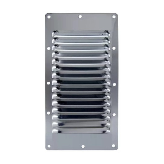 Grille aération et prise d'aire 35/25 cm² conforme VASP pour van et bateau 127 x 228 mm vu de face