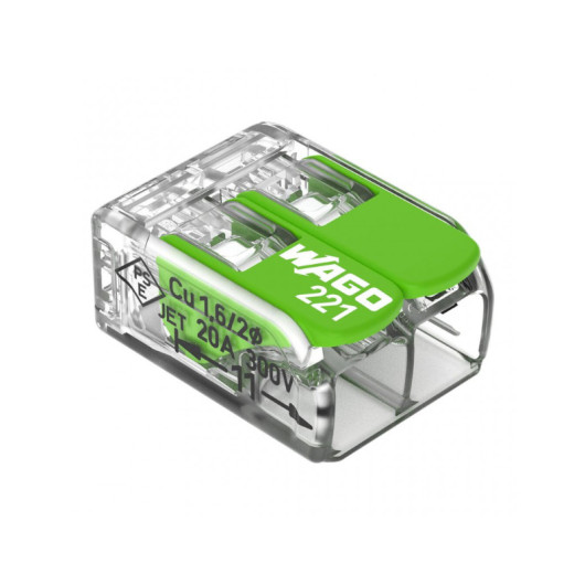 WAGO 221 2 entrées | pack de 10