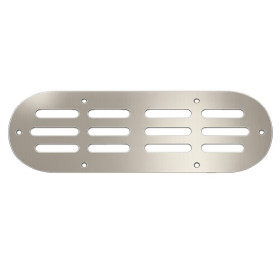 SEAWORLD Grille d’aération inox oblongue | 170 × 60 mm pour van et bateau : vu de face