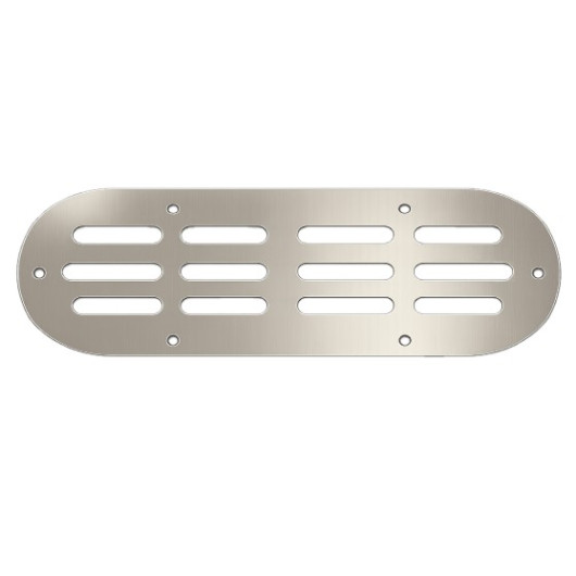SEAWORLD Grille d’aération inox oblongue | 170 × 60 mm pour van et bateau : vu de face