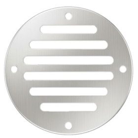SEAWORLD Grille d'aération inox ronde 10 cm² | ø 83 mm | pour van et bateau vu de face
