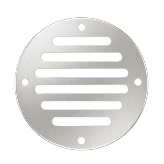 SEAWORLD Grille d'aération inox ronde 10 cm² | ø 83 mm | pour van et bateau vu de face
